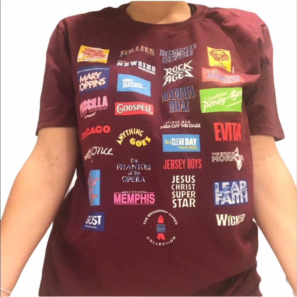 Gildan Broadway Cares Collection T-Shirt Size M